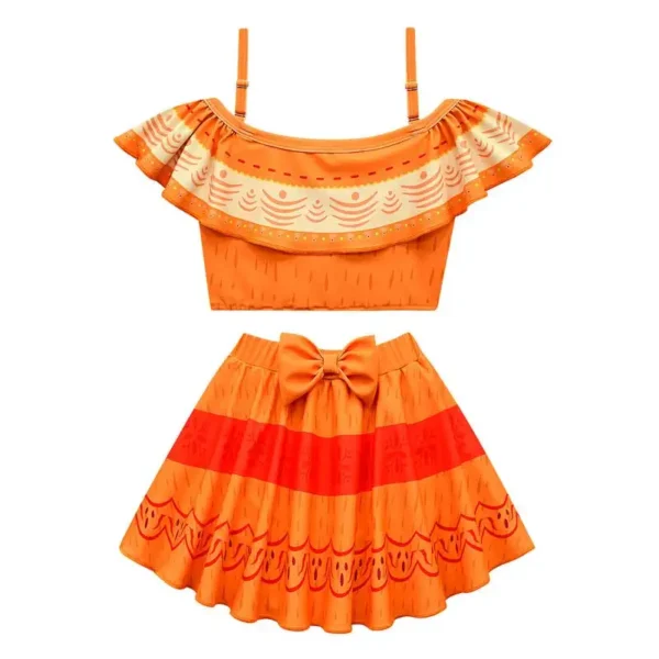 Girls Fancy Swismuit Mirabel Isabela Luisa 2 Pieces Swimwear Swimming Skirt And Tube Tops Anime Costume 5